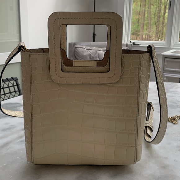 Staud Mini Shirley Embossed Animal Bag Small - Picture 3 of 15